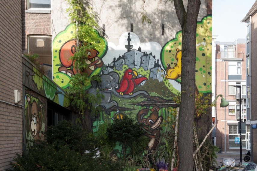 Streetart Piece (2015) made by Pinwin, Michel Corver and Sake at Jacobusstraat.
