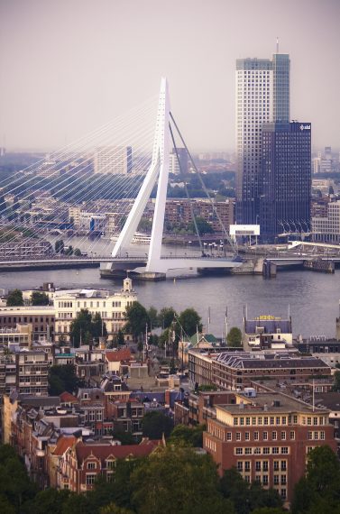 The Erasmusbrug seen from the Euromast