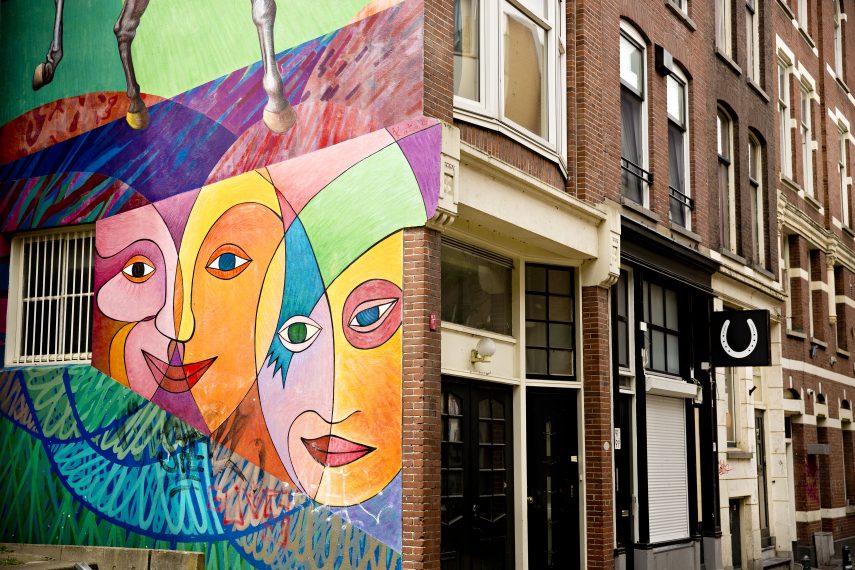 Street art by Jorge Kata Núñez at the Zwarte Paardenstraat. Please include the name of the artist and the name of the artwork when using this picture.