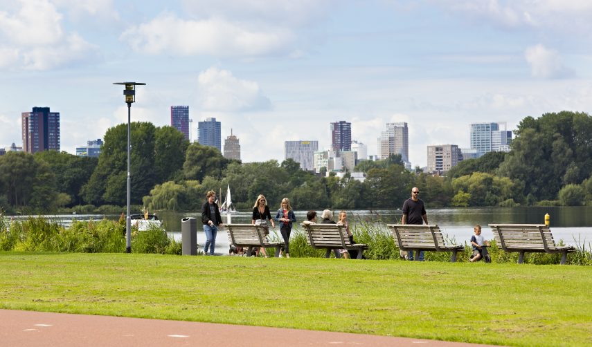 Walk alongside the Kralingse Plas.