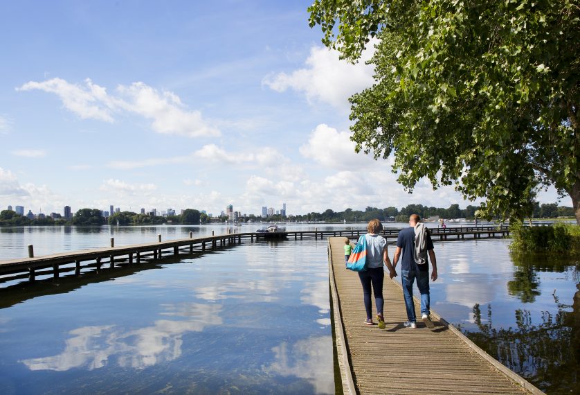 People at Kralingse Plas.