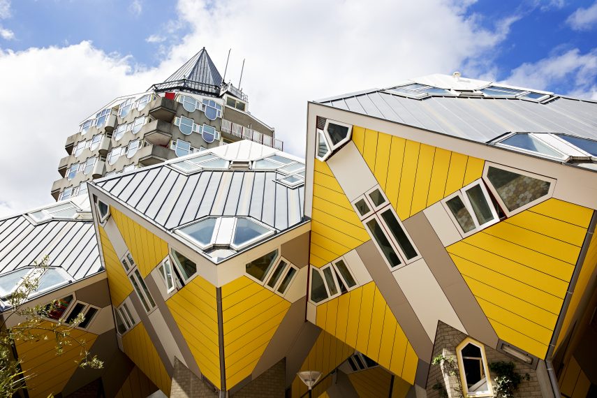 Cube Houses & Pencil Tower designed by Piet Blom.
