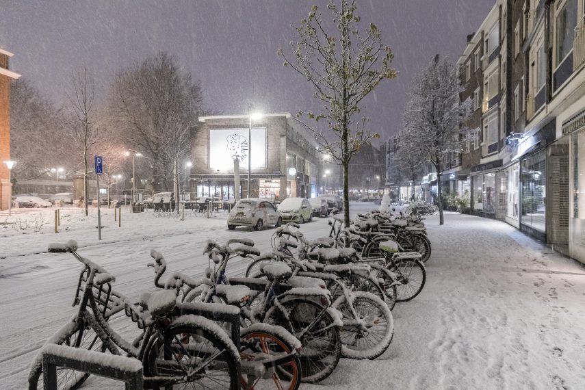 The Pannekoekstraat in wintertime.