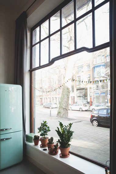 Street view fro m a kitchen in Rotterdam Noord district