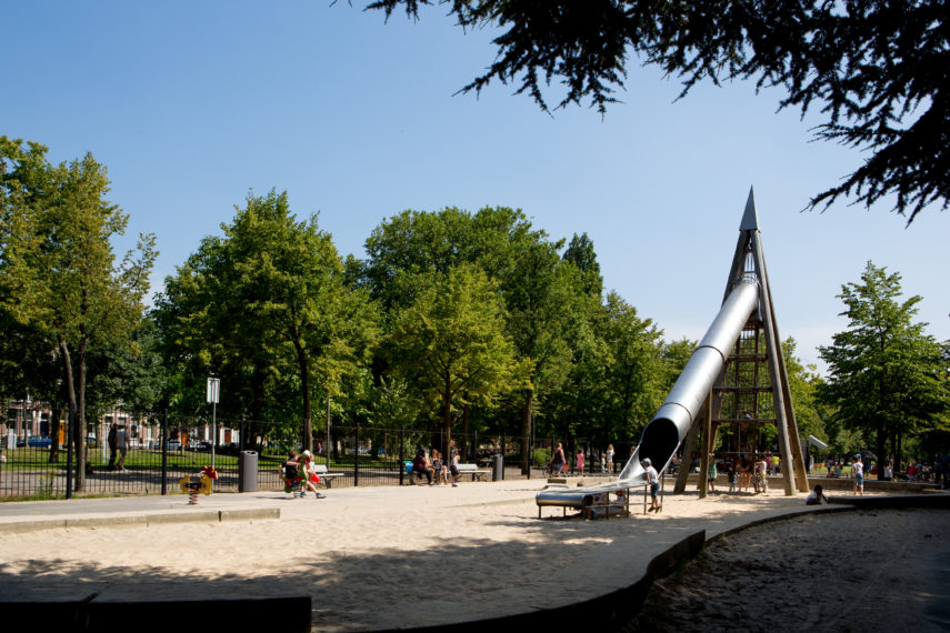 Playground at the Heemraadssingel located in Middelland, Rotterdam West.