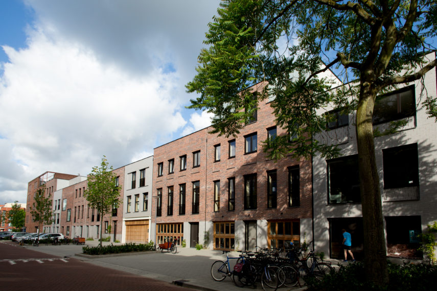 Houses Hooidrift in the district of Middelland, Rotterdam West.