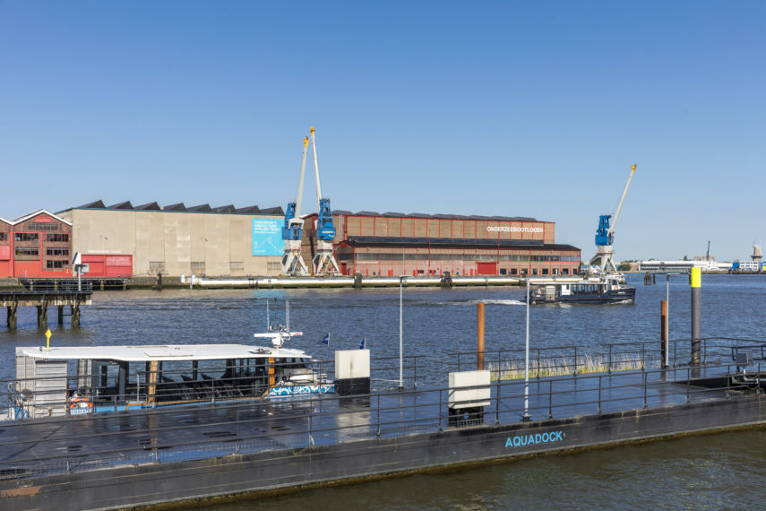 The Submarine Wharf is a former warehouse of the Rotterdam Drydock Company at Heijplaat.