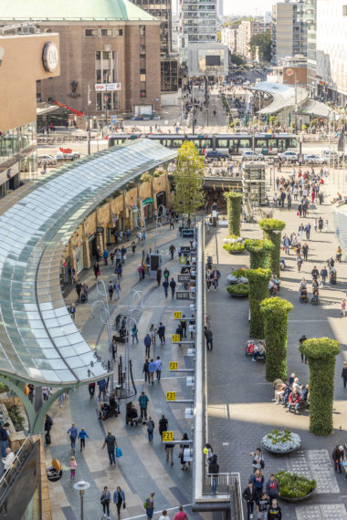 Crowded at the Koopgoot, shopping street in the city center.