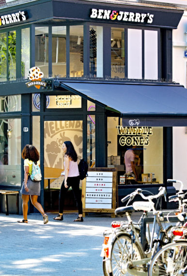 Ben&Jerry Scoop Shop at the Witte de Withstraat. 