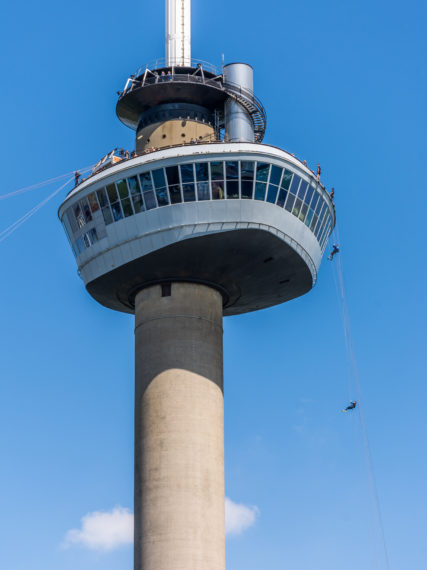 Abseilen vanaf de Euromast.