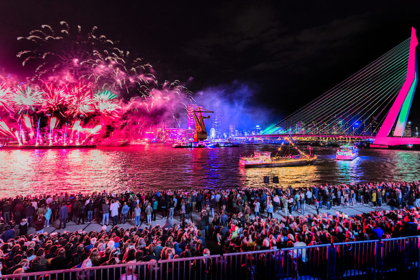 Fireworks during the World Port Days.