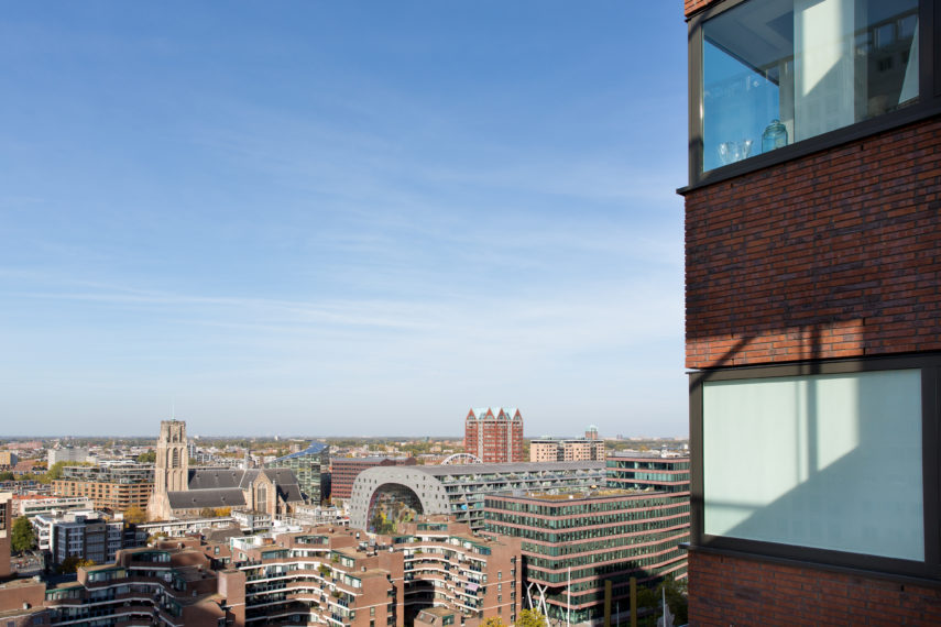 View of the center of Rotterdam.