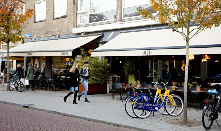 Restaurant Aji op de Pannekoekstraat.