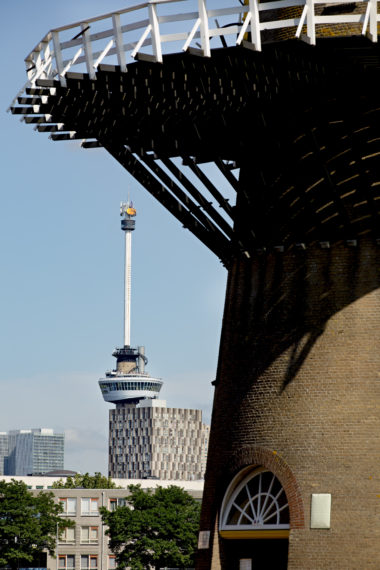 The distillery with the Euromast in the background