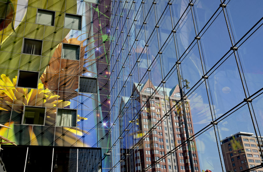 Inside the Markthal.