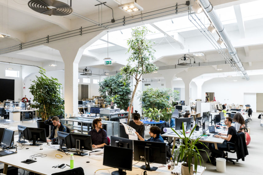 People at work at Group A.