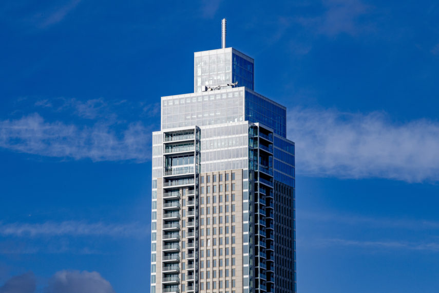 With its 215 meters De Zalmhaven tower is the highest residential tower in the Benelux.