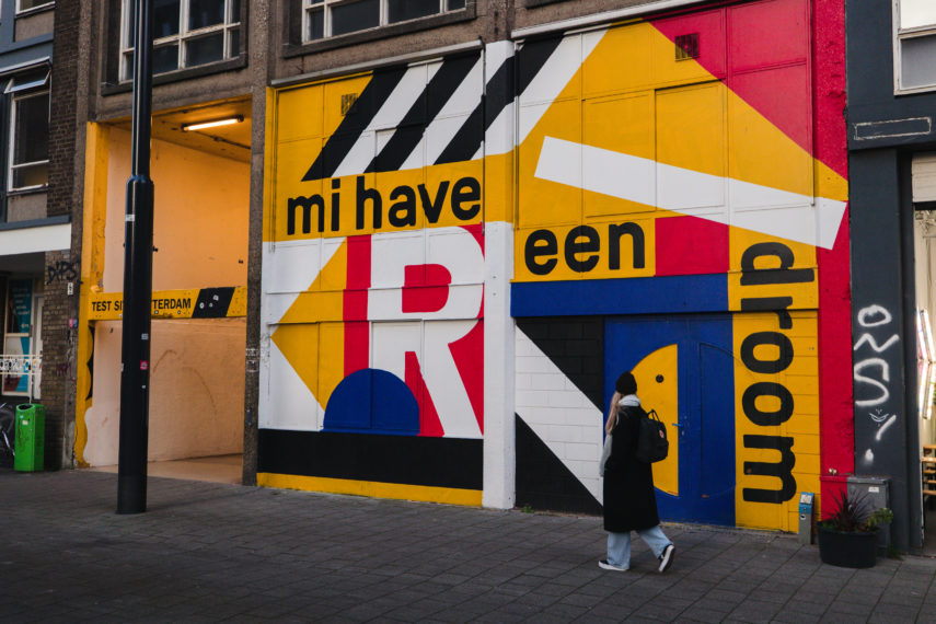 Wandelen langs het Schiekadeblok Test site Rotterdam.