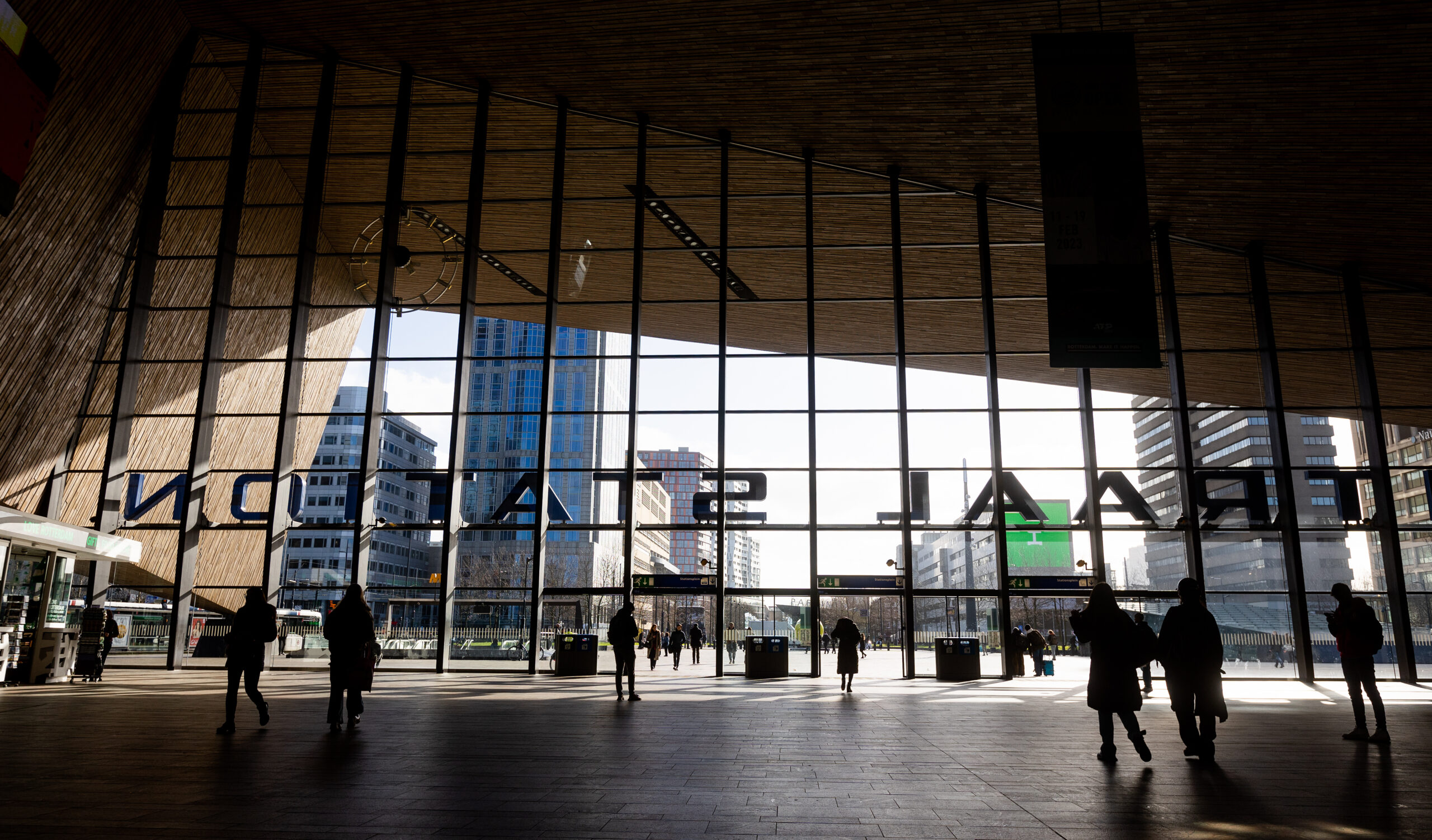 Inside Rotterdam Central Station • Rotterdam. Make It Happen.