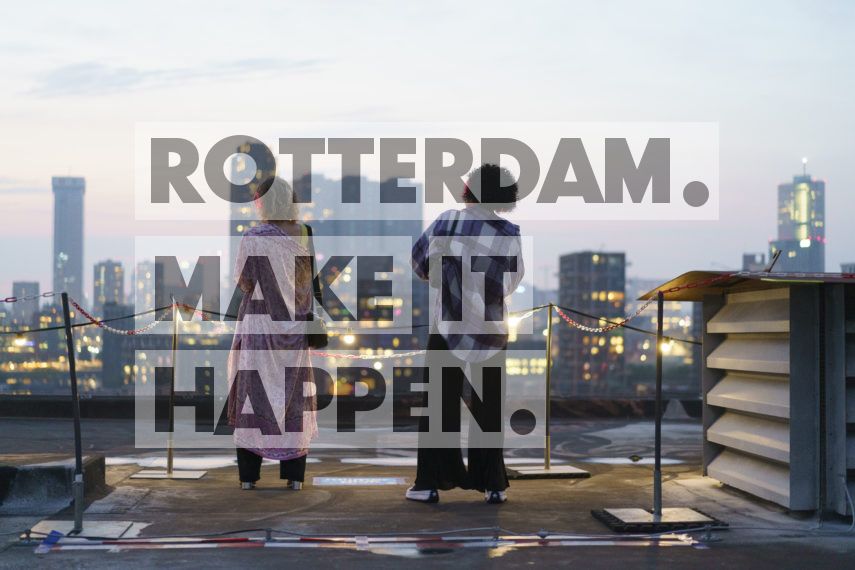 De stad vanaf het dak, Rotterdamse Dakendagen.