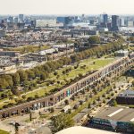 Het Dakpark van bovenaf.