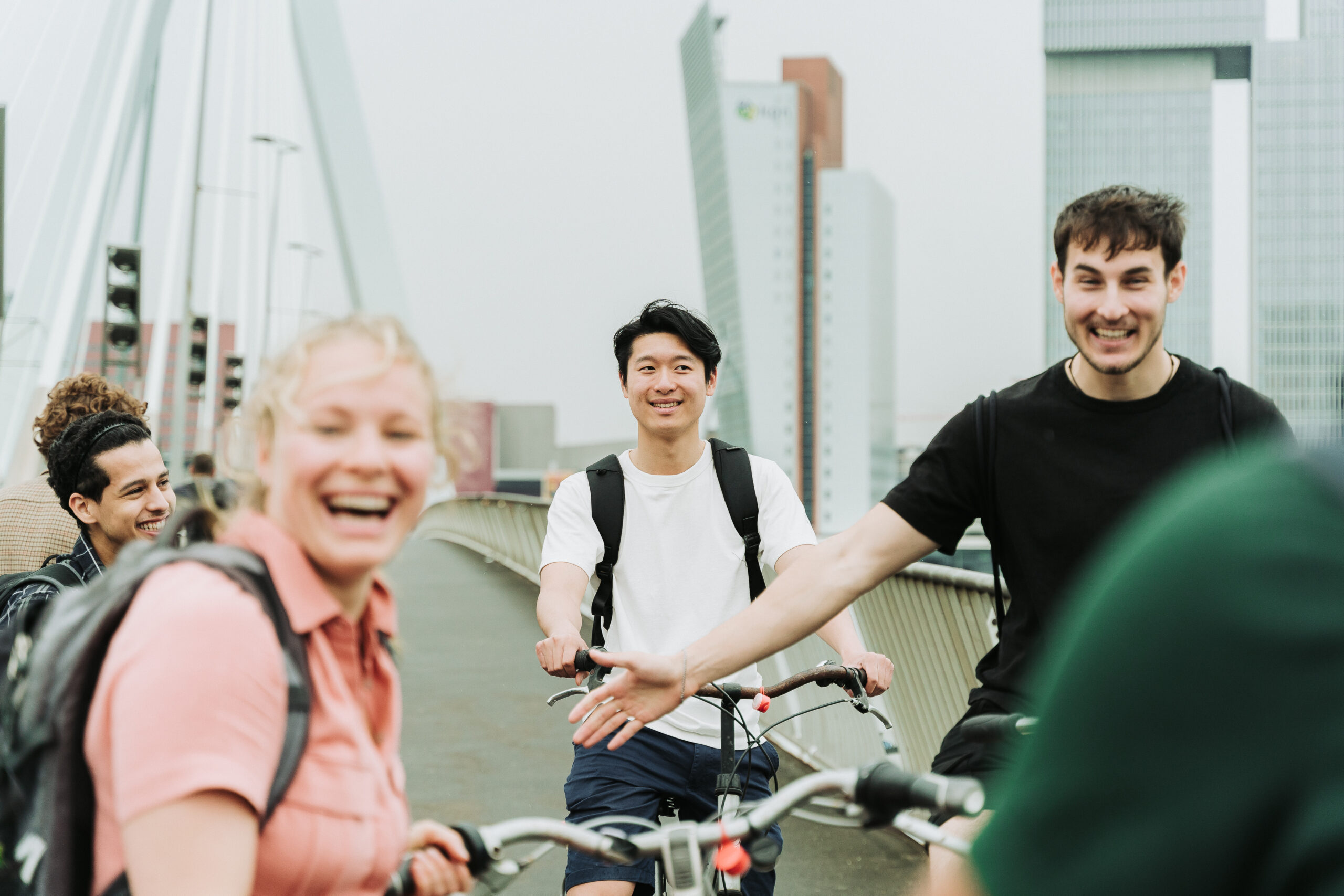 Studenten onderweg in Rotterdam - foto Alexander Lima Santos