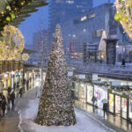 De Koopgoot met Kerst in de sneeuw