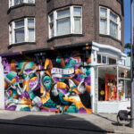 Street art kunstwerk van I Am Eelco in de Bloemkwekersstraat