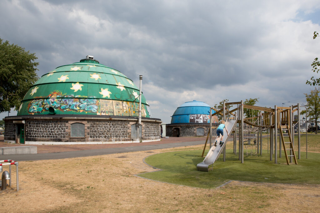 Het Mallegatpark in de wijk Feijenoord, Rotterdam Zuid.