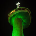 Euromast kleurt groen