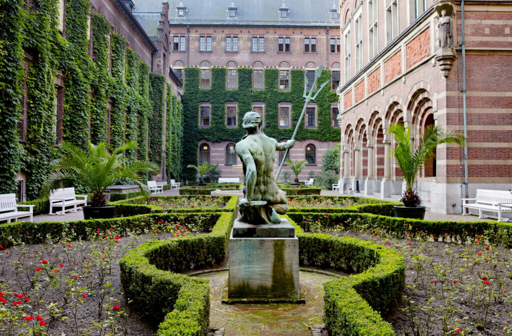De tuin van het Stadhuis.