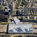 Rotterdam Centraal Station vanuit de lucht