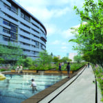 Visual van Hofbogenpark waterberging in Rotterdam Noord