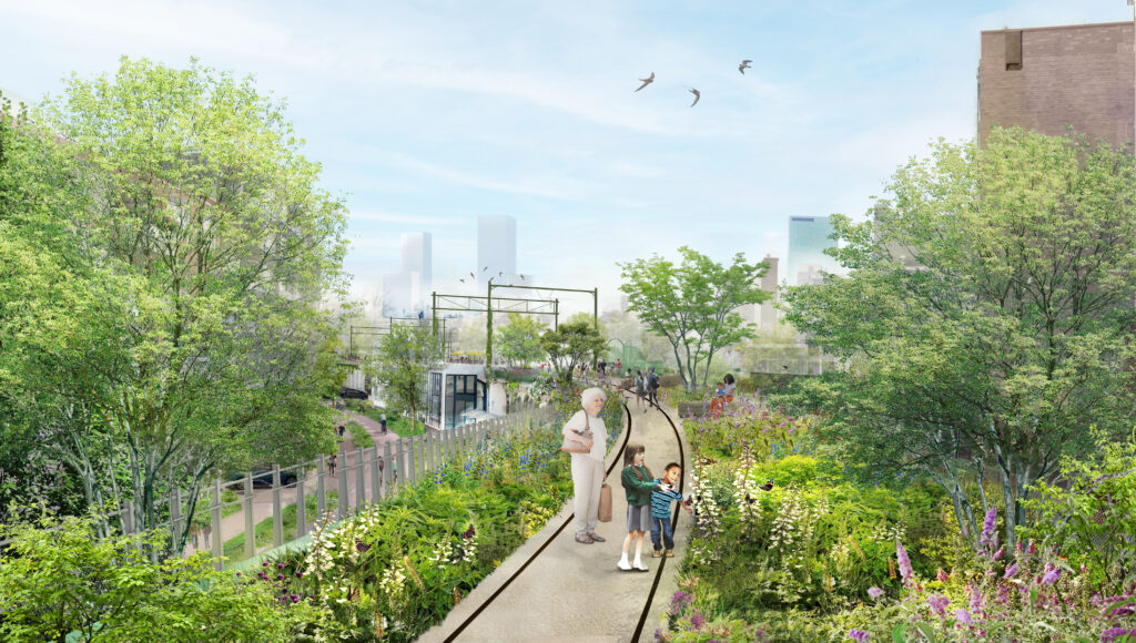 Visual van Hofbogenpark in Rotterdam.