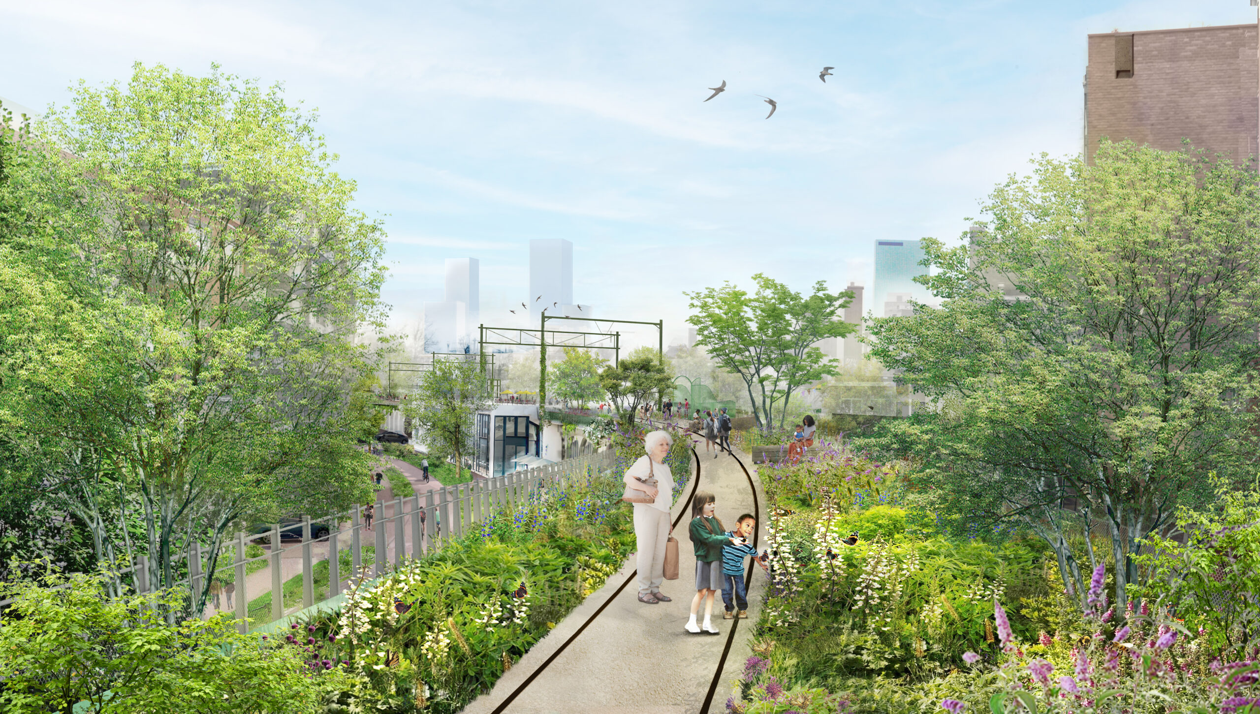 Visual van Hofbogenpark in Rotterdam.