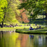 Euromast park in de lente