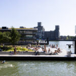 Zonnige dag aan de Wilheminapier