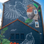 Muurschildering door kunstenares Marloes de Kiewit