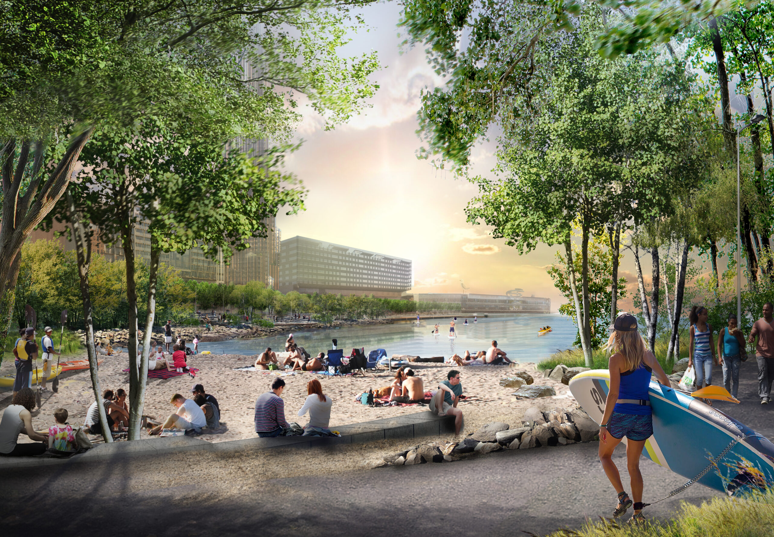 Visual van de Rijnhaven in Rotterdam.