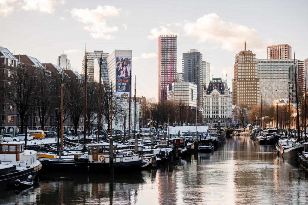 Rotterdam in de winter 